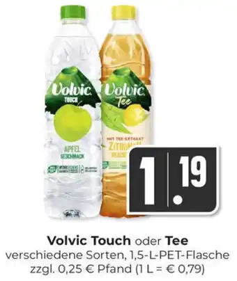 Hieber's Frische Center Volvic Touch oder Tee 1,5-L-PET-Flasche Angebot