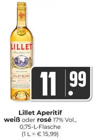 Hieber's Frische Center Lillet Aperitif weiß oder rosé 0,75-L-Flasche Angebot