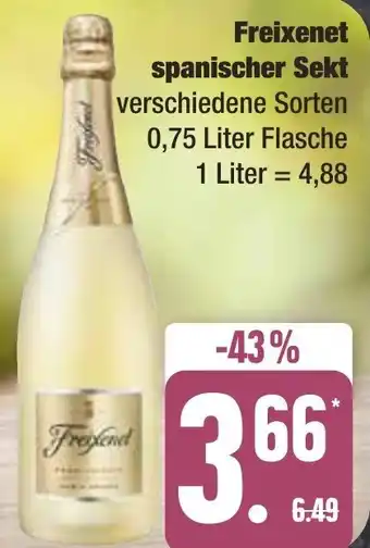 Edeka Frischemarkt Freixenet spanischer Sekt 0,75 Liter Flasche Angebot