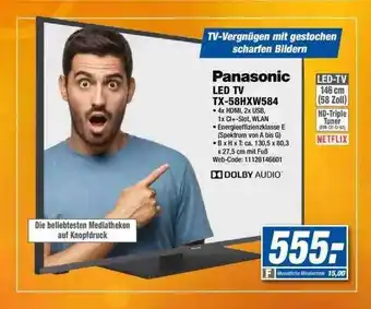 Expert Panasonic Led Tv Tx-58hxw584 Angebot