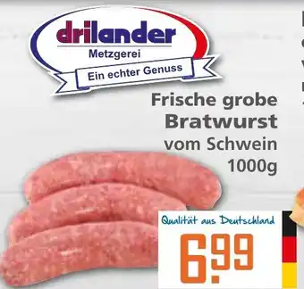 Klaas und Kock drilander Frische grobe Bratwurst 1kg Angebot