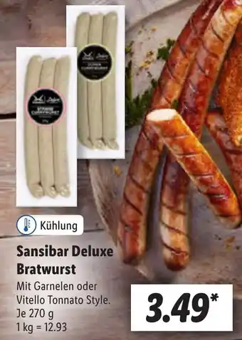 Lidl Sansibar Deluxe Bratwurst 270 g Angebot