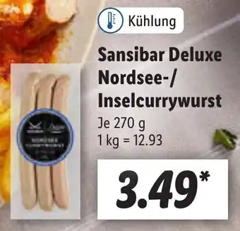 Lidl Sansibar Deluxe Nordsee-/ Inselcurrywurst 270 g Angebot