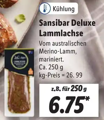 Lidl Sansibar Deluxe Lammlachse 250 g Angebot