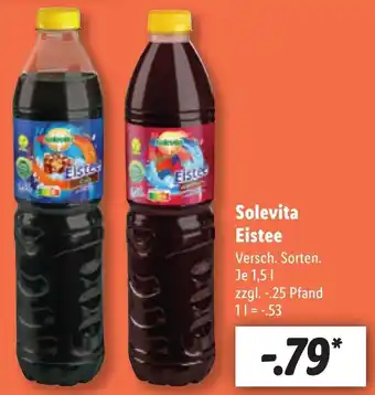 Lidl Solevita Eistee 1,5 L Angebot