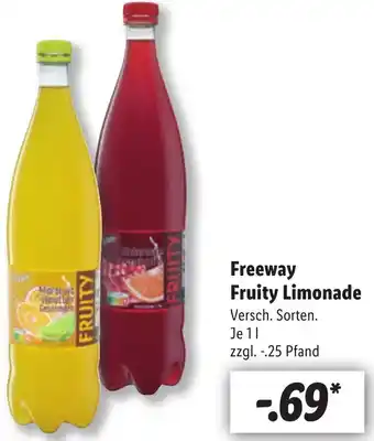 Lidl Freeway Fruity Limonade 1 L Angebot