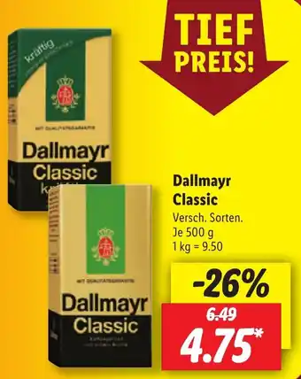 Lidl Dallmayr Classic 500 g Angebot