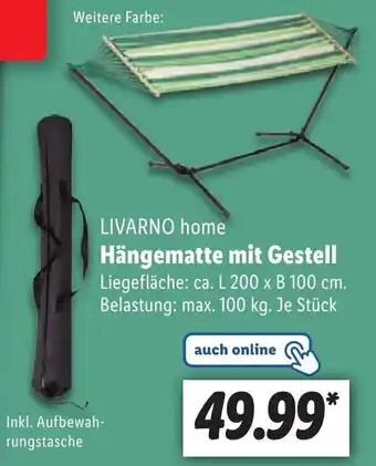 Lidl LIVARNO home Hängematte mit Gestell Angebot