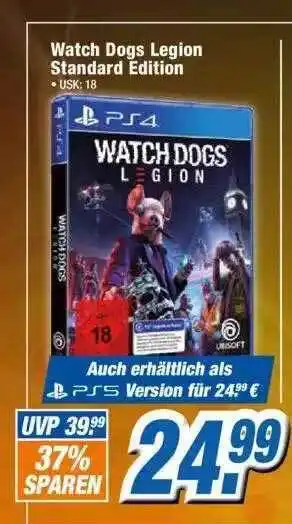 Expert Ps4 Watch Dogs Legion Standard Edition Angebot