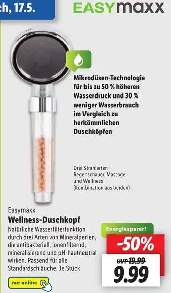 Lidl Easymaxx Wellness-Duschkopf Angebot