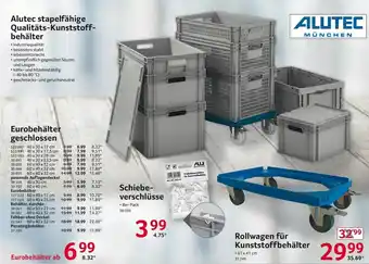 Selgros Alutec stapelfähige Qualitäts Kunststoffbehälter Angebot