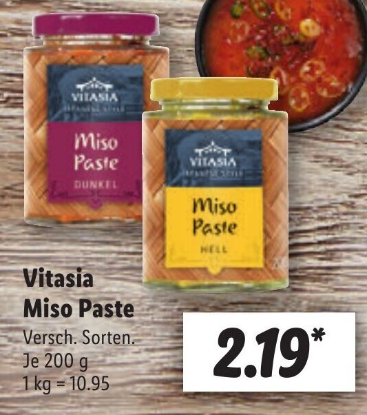 Vitasia Miso Paste 200 g Angebot bei Lidl