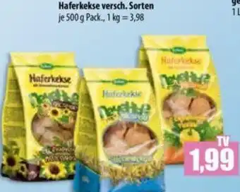 Mix Markt Haferkekse versch. Sorten 500 g Pack., Angebot