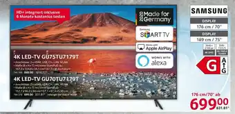 Selgros Samsung 4K LED TV GU75TU7179T Angebot