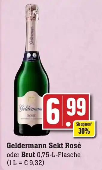 Edeka Neukauf Geldermann Sekt Rosé oder Brut 750ml Angebot