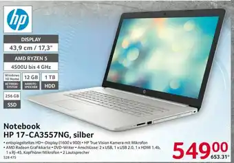 Selgros HP Notebook 17-ca3557ng, silber Angebot