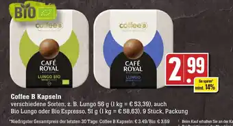 Edeka Neukauf Coffee B Kapseln 51-56g Angebot