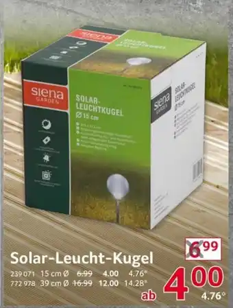 Selgros Solar Leucht Kugel Angebot