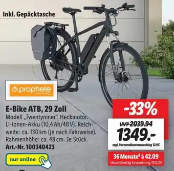 Lidl prophete E-Bike ATB, 29 Zoll Angebot