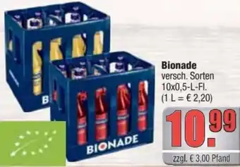 Profi Getränke Bionade 10x0,5 L-Fl. Angebot