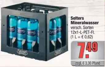 Profi Getränke Selters Mineralwasser 12x1-L-PET-FI. Angebot