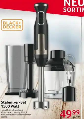 Selgros Black+Decker Stabmixer Set 1500 Watt Angebot