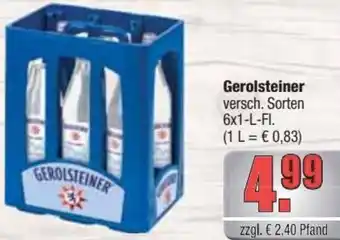 Profi Getränke Gerolsteiner 6x1-L-FI. Angebot