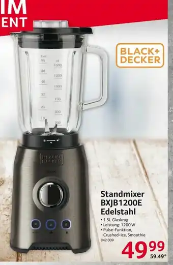 Selgros Black+Decker Standmixer BXJB1200E Edelstahl Angebot