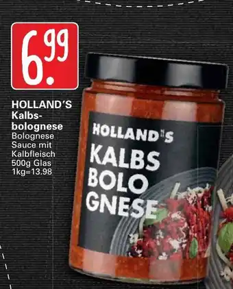 WEZ Holland's Kalbsbolognese 500g Angebot