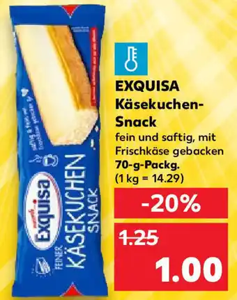 Kaufland EXQUISA Käsekuchen Snack 70 g Packg. Angebot