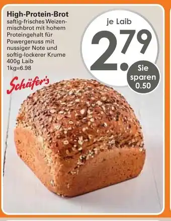 WEZ Schäfer's High Protein Brot 400g Angebot