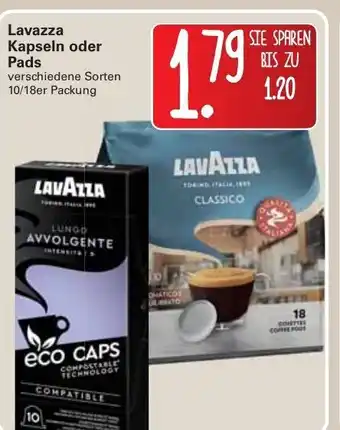WEZ Lavazza Kapseln oder Pads Angebot