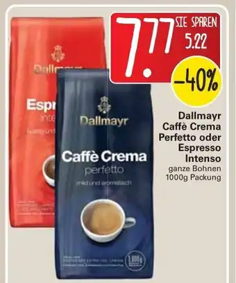 WEZ Dallmayr Caffè Crema Perfetto oder Espresso intenso 1000 g Angebot