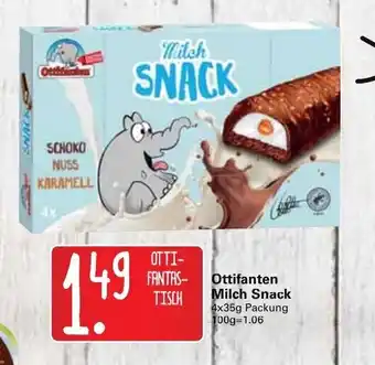 WEZ Ottifanten Milch Snack 4x35g Angebot