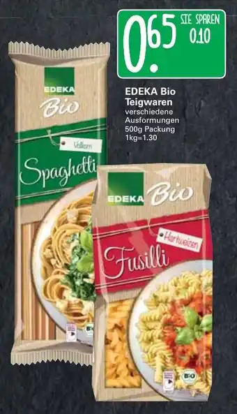 WEZ Edeka Bio Teigwaren 500g Angebot