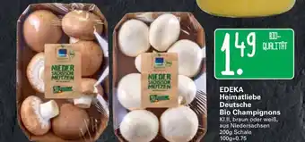 WEZ Edeka Heimatliebe Deutsche Bio Champignons 200g Angebot