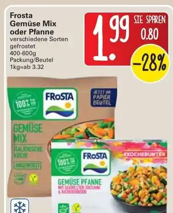 WEZ Frosta Gemüse Mix oder Pfanne 400-600g Angebot