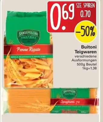 WEZ Buitoni Teigwaren 500g Beutel Angebot