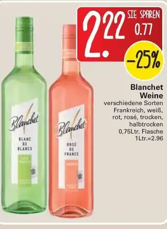 WEZ Blachet Weine 0,75L Angebot