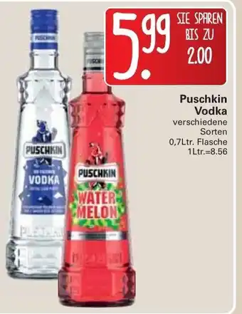 WEZ Puschkin Vodka 0,7L Angebot