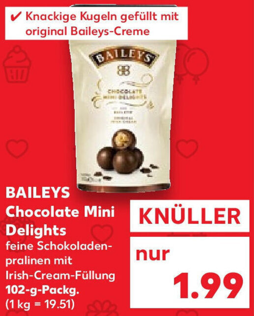 BAILEYS Chocolate Mini Delights 102 g Packg. Angebot bei Kaufland