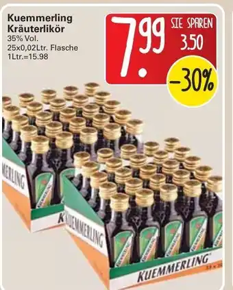 WEZ Kuemmerling Kräuterlikör 25x0,02L Angebot