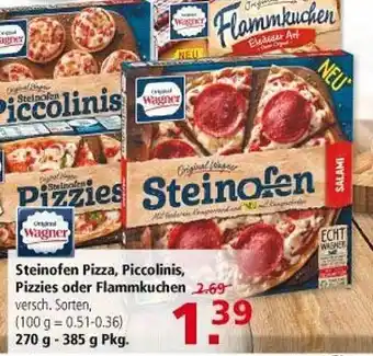 Multi Markt Steinofen Pizza,Piccolinis, Pizzies oder Flammkuchen Angebot