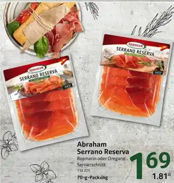 Selgros Abraham Serrano Reserva 70g Angebot