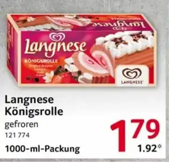 Selgros Langnese Königsrolle 1000ml Angebot