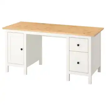 IKEA Hemnes schreibtisch weiß gebeizt/hellbraun Angebot