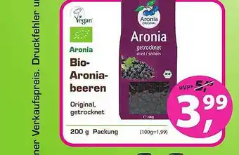 Erdi Biomarkt Aronia Bio Aroniabeeren 200g Angebot