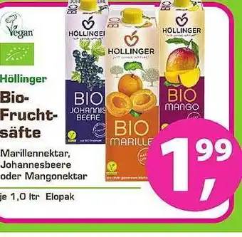 Erdi Biomarkt Höllinger Bio Frucht-säfte 1L Angebot