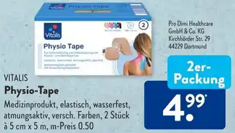 Aldi Süd Vitalis Physio Tape 2er-Packung Angebot