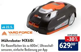 Aldi Süd YARD FORCE Mähroboter NX60i Angebot